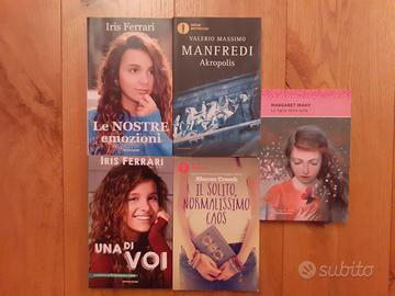 Lotto di 5 libri per adolescenti Mondadori