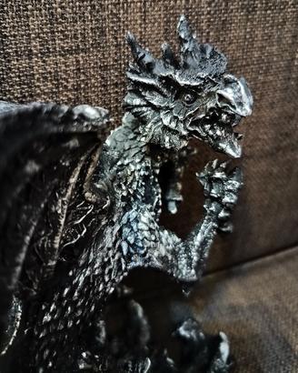 Statue Black Dragon Portaoggetti Brucia Incenso