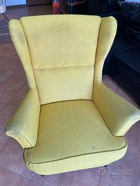 Poltrona Ikea STRANDMON Skiftebo giallo