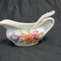 Piccola salsiera primi 900 con cucchiaio dec fiori