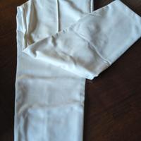 pantaloni panna in ecopelle taglia S nuovi Tezenis