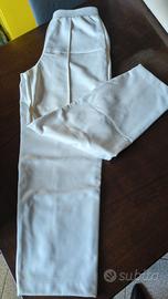 pantaloni panna in ecopelle taglia S nuovi Tezenis
