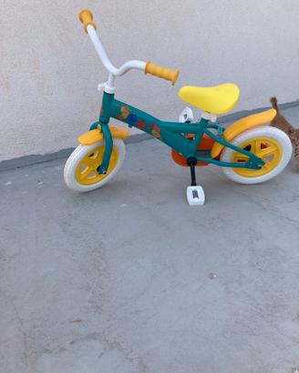 Bicicletta, 10",arancione,gialloturchese, +36 mesi