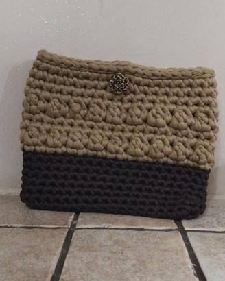 Pochette Bicolor Fatta A Mano