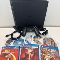 PlayStation 4 Slim + 9 Giochi + Controller + Stand