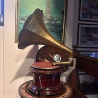 Grammofono a manovella vintage stile HMV – anni ’7