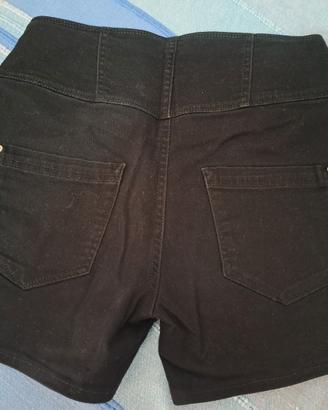 ZOLUCKY Pantaloncini In Denim Elasticizzati Vita Media Strappati - Bianco, Taglie Forti XXL - 4