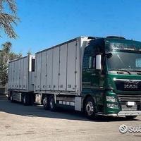 Man tgx 580 e6 autotreno frigo 7.45 + 7.45 fna 29