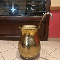 Cestino/porta ombrelli in ottone vintage