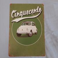 Targa Fiat 500 Cinquecento