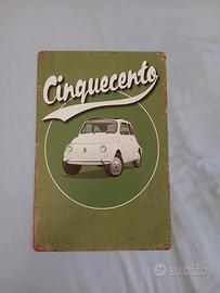Targa Fiat 500 Cinquecento