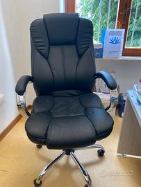 Poltrona da ufficio in pelle