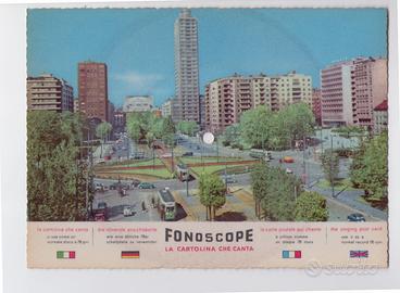 Cartolina fonoscope milano bologna riccione torino