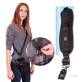 Tracolla Fotografica con Tasca Porta-Accessori