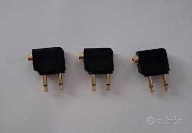 Adattatori universali cuffie aereo