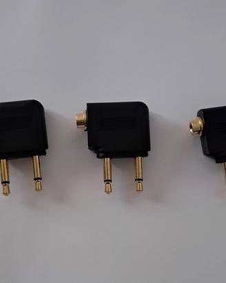 Adattatori universali cuffie aereo