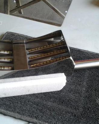 Bruciatore in linea inox per bassine,pralinatrici