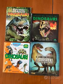 Set di 4 libri sui dinosauri