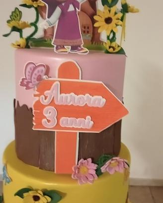 torta decorativa " masha e orso"
