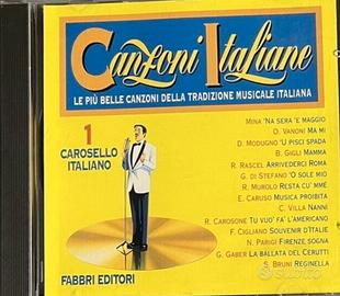 cd musicali -tradizione della musica Italiana-