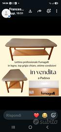 Lettino professionale Fumagalli in legno, 