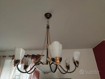 lampadario in vetro di Murano