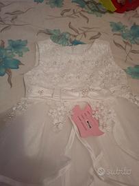 vestito battesimo o elegante 12/18 mesi