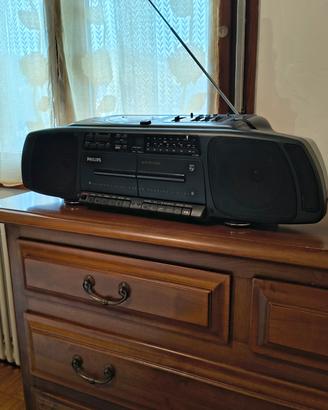 Radio stereo  Philips con lettore CD e cassette 