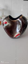 vaso design numerato in ceramica anni 50/60 