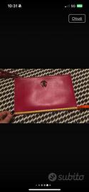 Pochette Roberto Cavalli in pelle fucsia