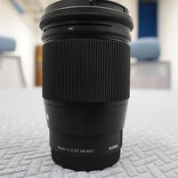 OBIETTIVO SIGMA 16mm 1:1.4 DC DN APS-c per sony E