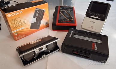 Lotto vintage: registratore,binocollo, elettronica