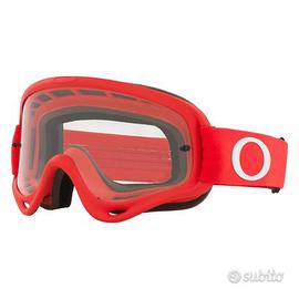 Mascherina O frame oakley Red clear / fumè