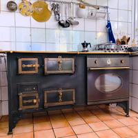 Stufa combinata a Legna e gas