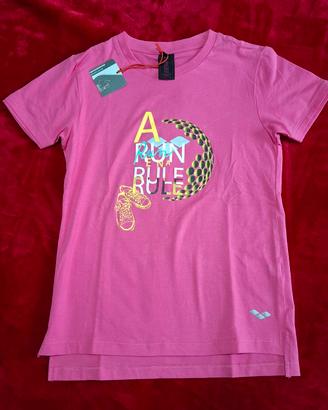 T-shirt Arena 12 anni rosa/fucsia