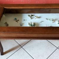 Tavolino da salotto a bacheca rettangolare