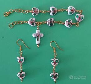 set bracciale e orecchini