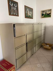 Schedario Archivio Metallico 4 Moduli a Cassetti
