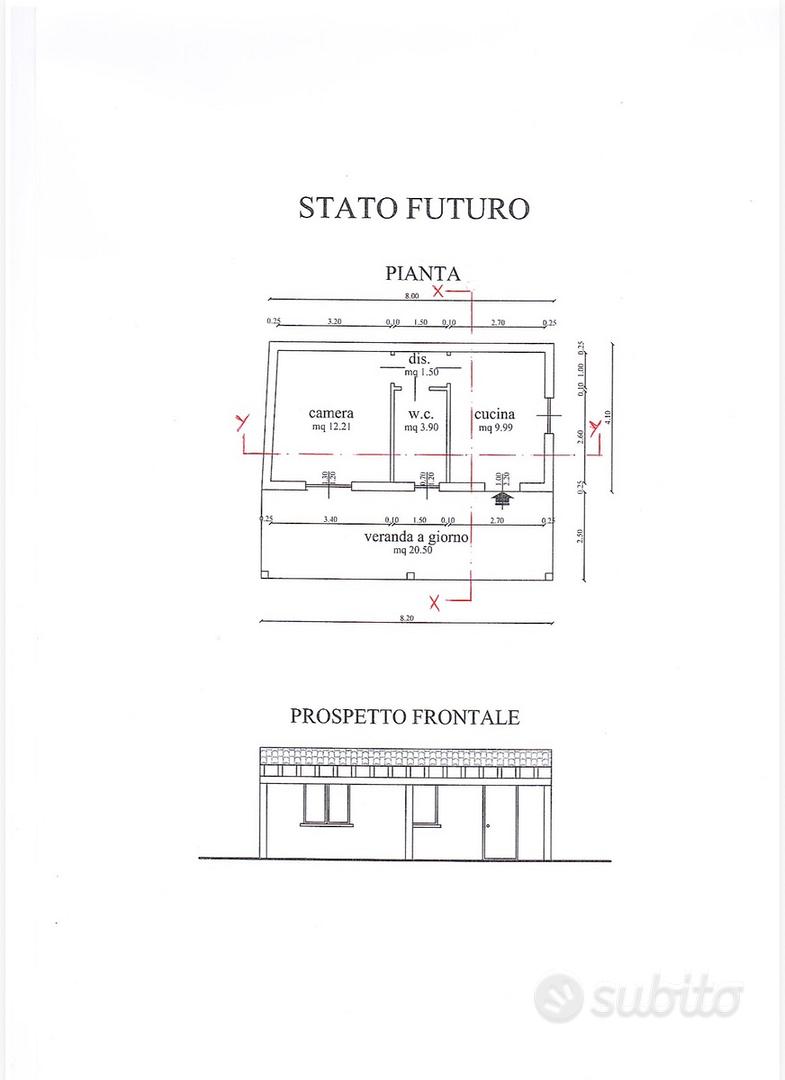 Terreno con rudere e grezzo - Vista 3