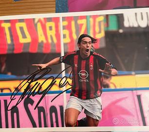 Foto Inzaghi autografata