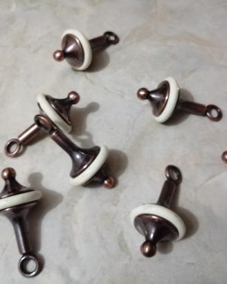 Pesi tira-corda per tende in bronzo ramati