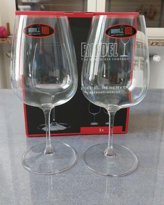 6 Calici Riedel Reserve Cabernet/Merlot NUOVI