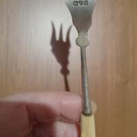 Forchetta vintage, rara,  antica. W&H. con argento