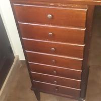 cassettiera classica noce medio