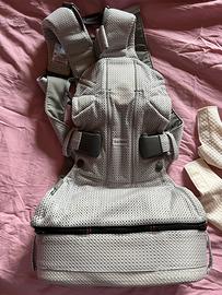 BabyBjörn Marsupio One Air, Mesh 3D, Argento