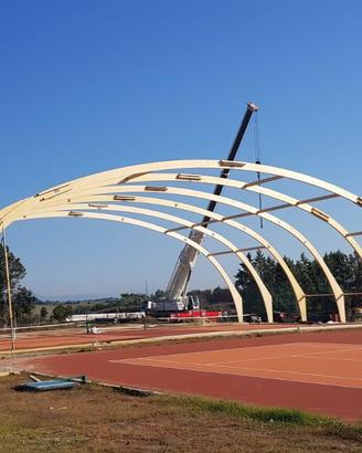 Copertura per campi da padel