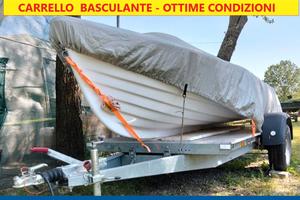 BARCA 5 mt. + CARRELLO  + MOTORE 4 cv.