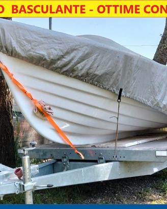 BARCA 5 mt. + CARRELLO  + MOTORE 4 cv.