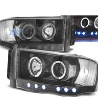 FARI PER DODGE RAM 02-06 OCCHI ANGELI NERI