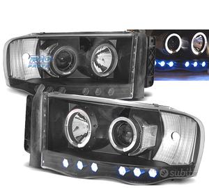 FARI PER DODGE RAM 02-06 OCCHI ANGELI NERI